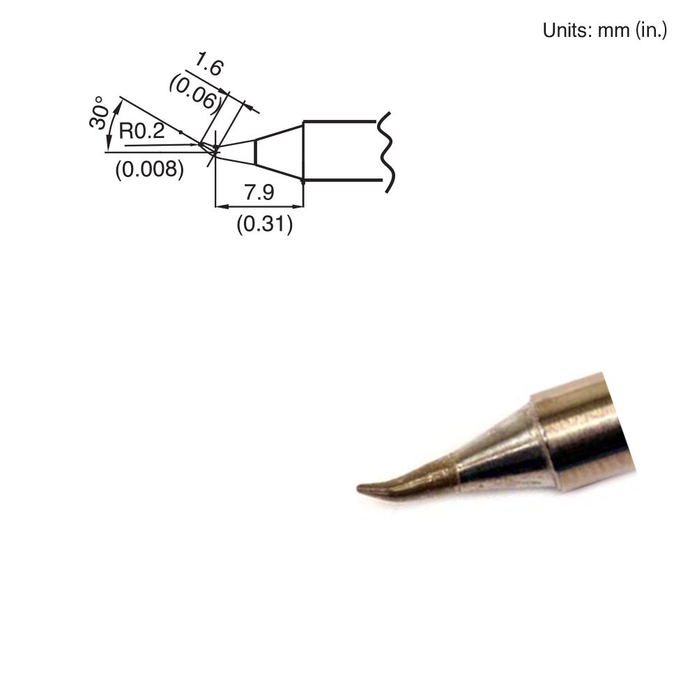 Hakko T15-JS02 Solder Tip (Subs T7-JS02) FX951 FM-206 FM-204 FM-203 FM-202 FP101