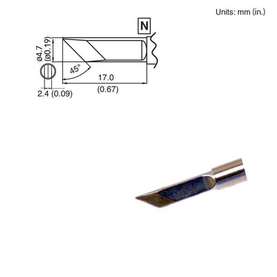 Hakko T15-KF Solder Tip (Subs T7-KF) FX951 FM-206 FM-204 FM-203 FM-202 FP101