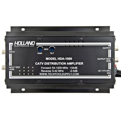 Holland HDA-1000, distribution amplifier, 36dB gain, reverse channel