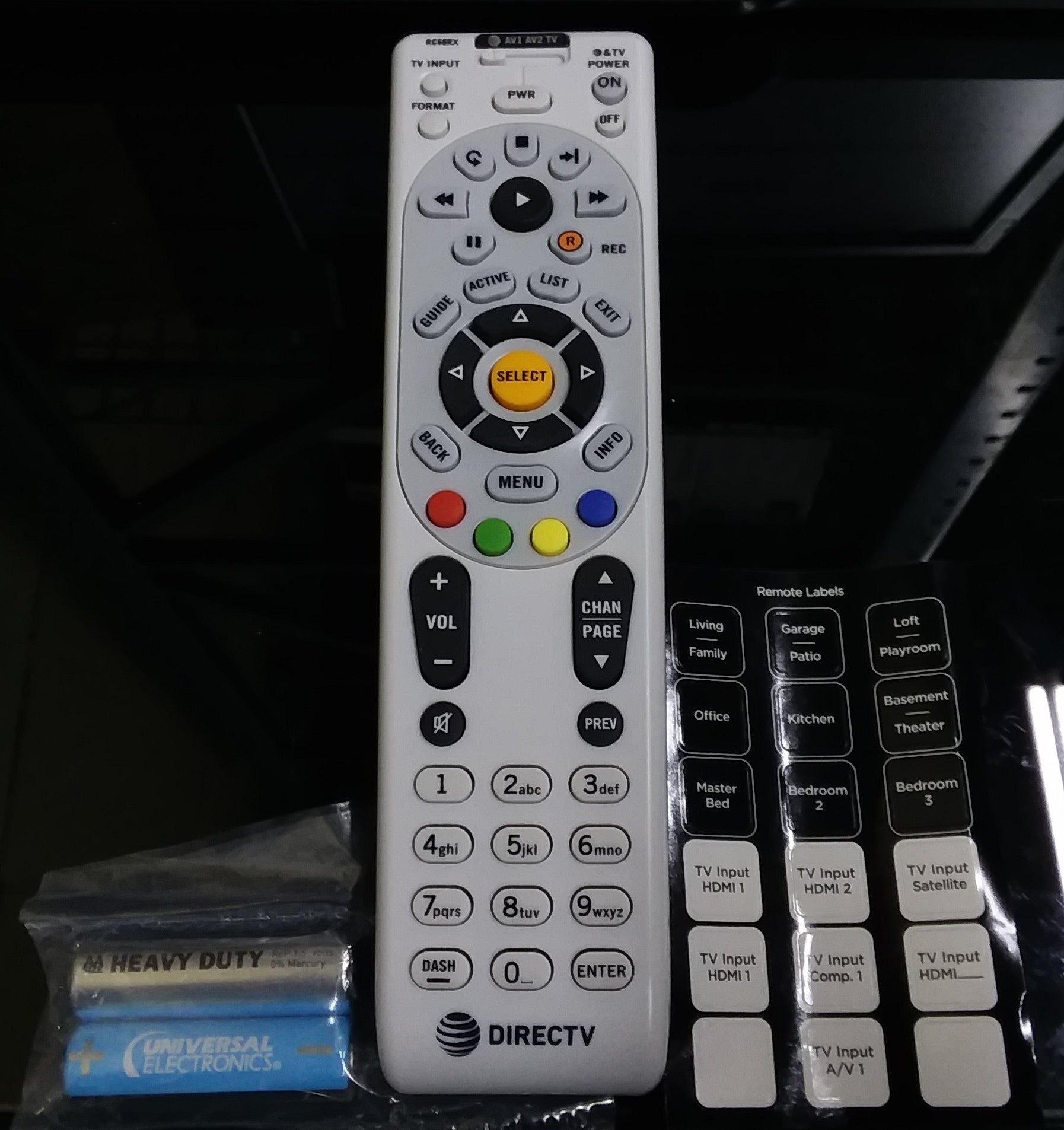 One For All RC66RX, IR/RF DIRECTV Original universal remote control RF ...