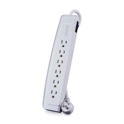 Cyber Power P606, surge strip, 6 outlet, 6' cord, 750J, white