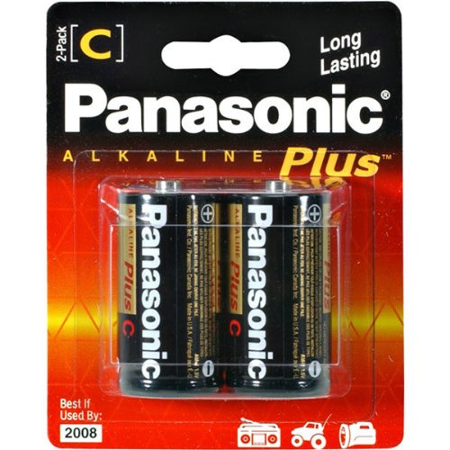 AM2-BP2 Panasonic Alkaline Battery C Cell 2 Pack (AM-2PA/2B)