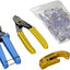 Platinum Tools 100012, RJ-45 Installation Kit Includes Crimper/Cutter, Jacket Stripper, RJ-45 EZ Connectors