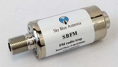 Sky Blue Antenna SBFM, FM trap for TV antennas