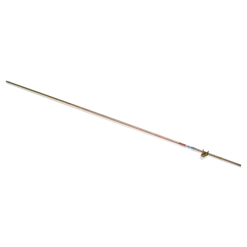 TCEVH129R, RCA 4' ground rod, 3/8" dia, with clamp