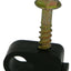 Telecrafter S4BK, Flex Clips for RG-6 or RG-59 Coax Cable, 1/2" screw, 100/bag