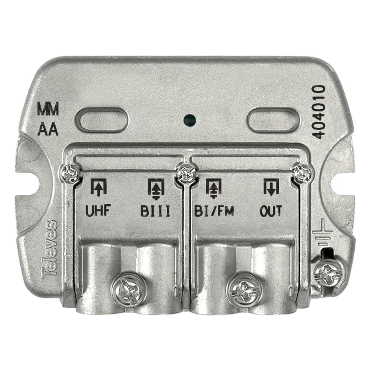 Televes 404010, Broadcast Antenna Signal Combiner with 3 inputs