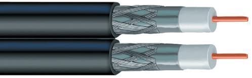 Vextra V2621-500, dual RG-6 coax, solid copper, 500' spool