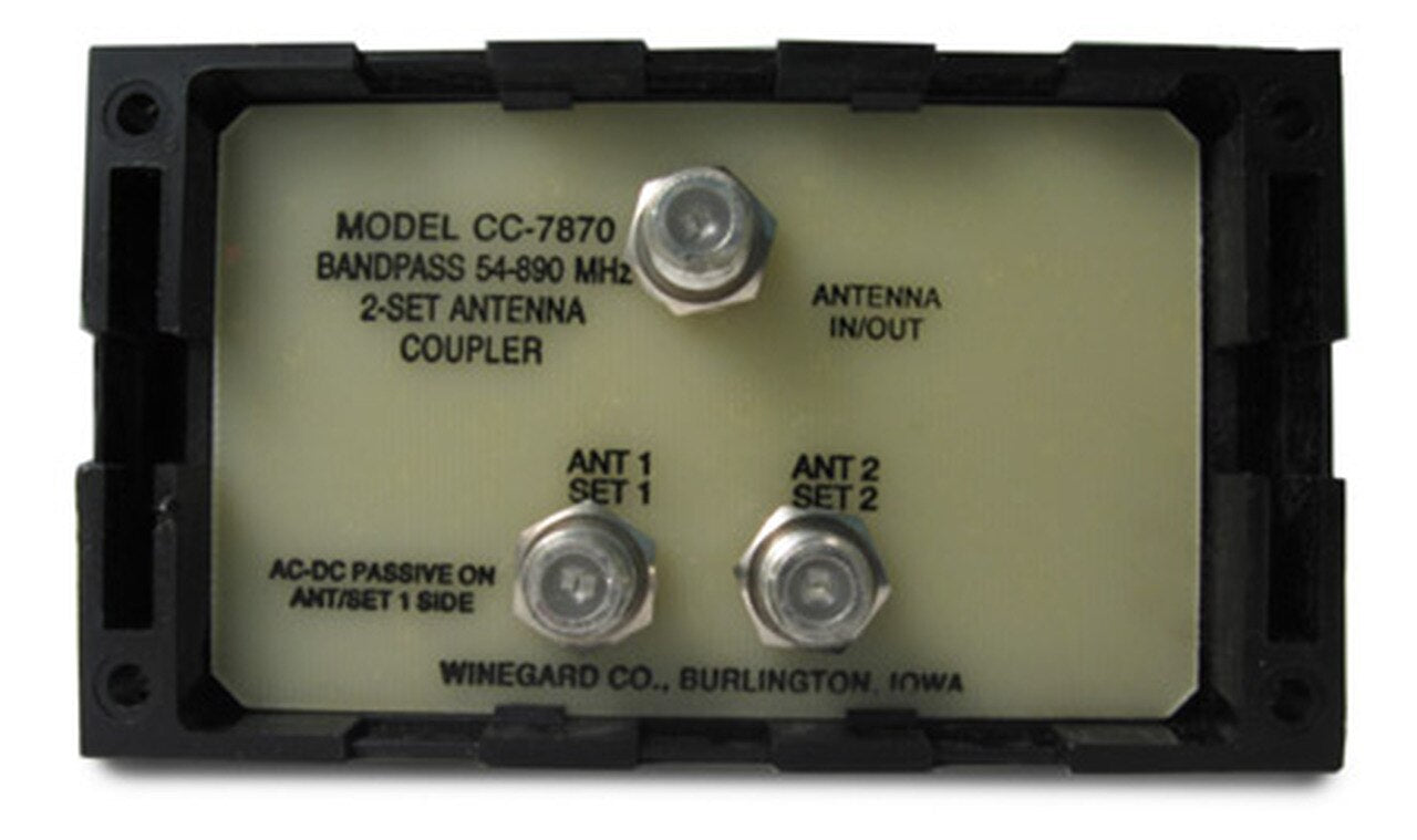 Winegard CC-7870, antenna coupler, 2-way, NO LONGER AVAILABLE
