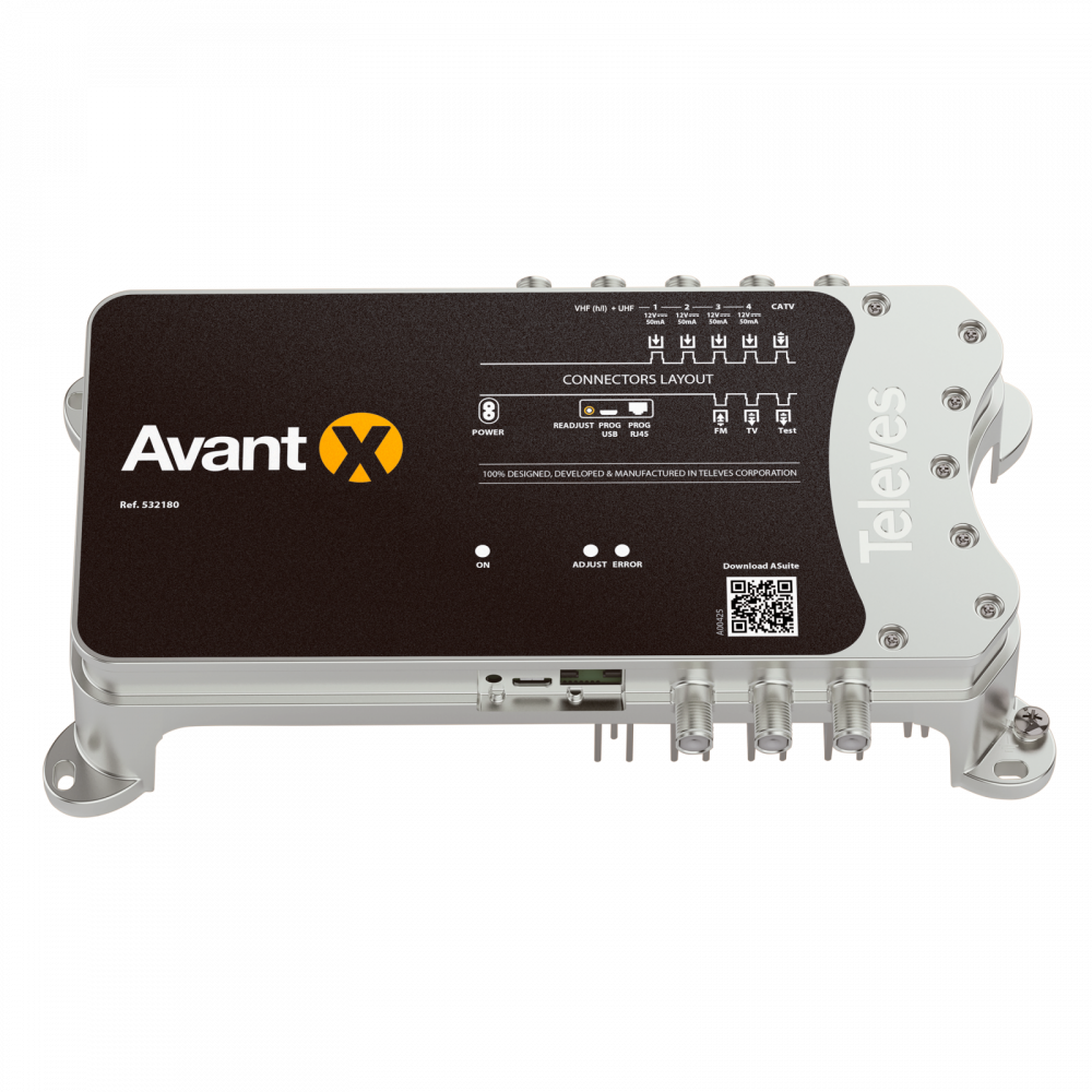 Televes Avant X 532180, Programmable multiband distribution amplifier AvantX